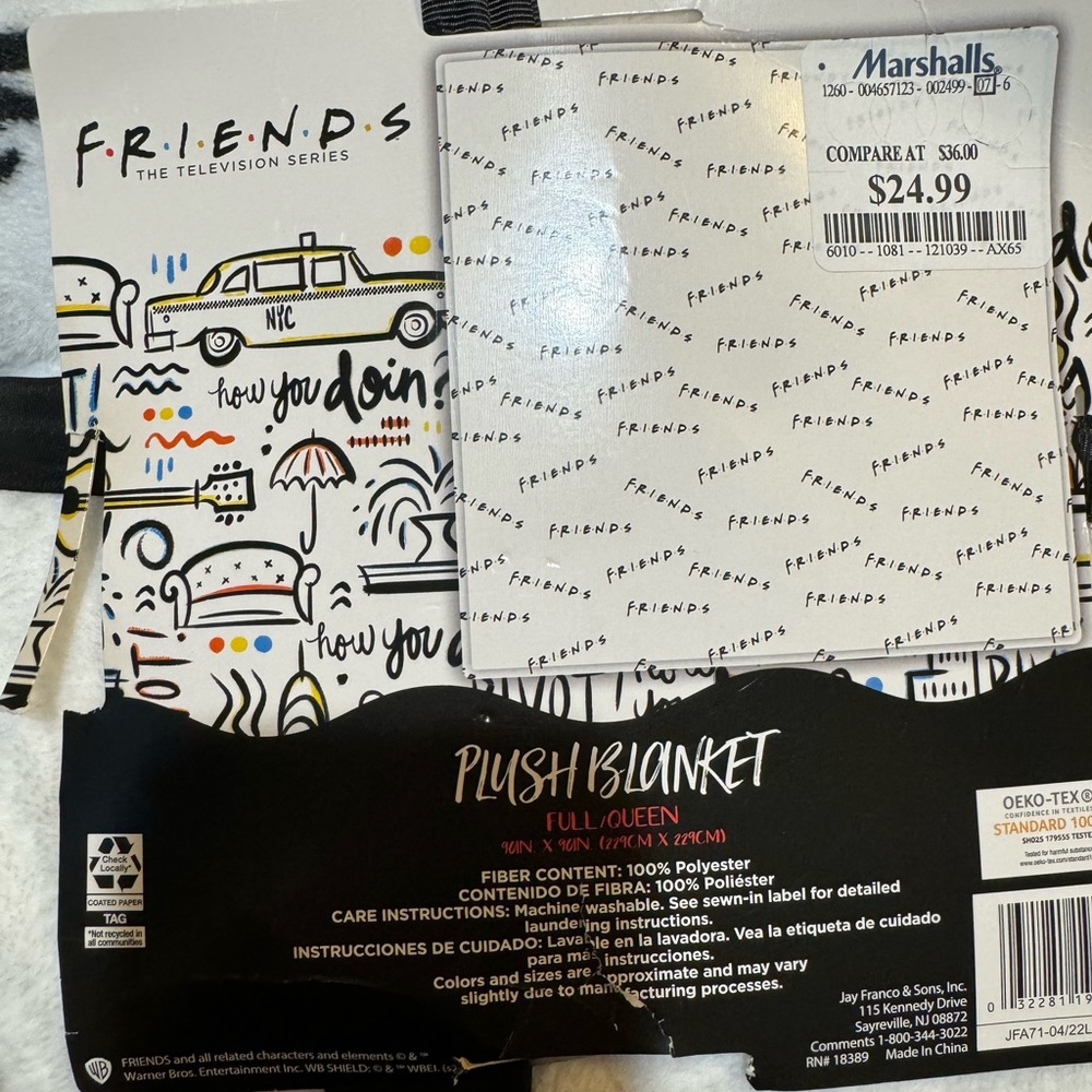 Friends TV Show Plush Blanket